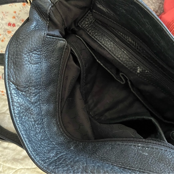 Michael Kors Black Leather Tote Bag/Purse - Picture 4 of 8